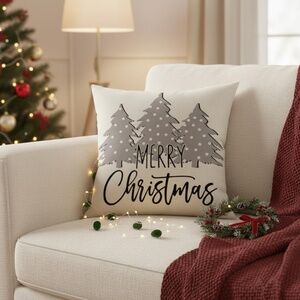 Christmas holiday pillow covers 18x18 - lot of 2pcs